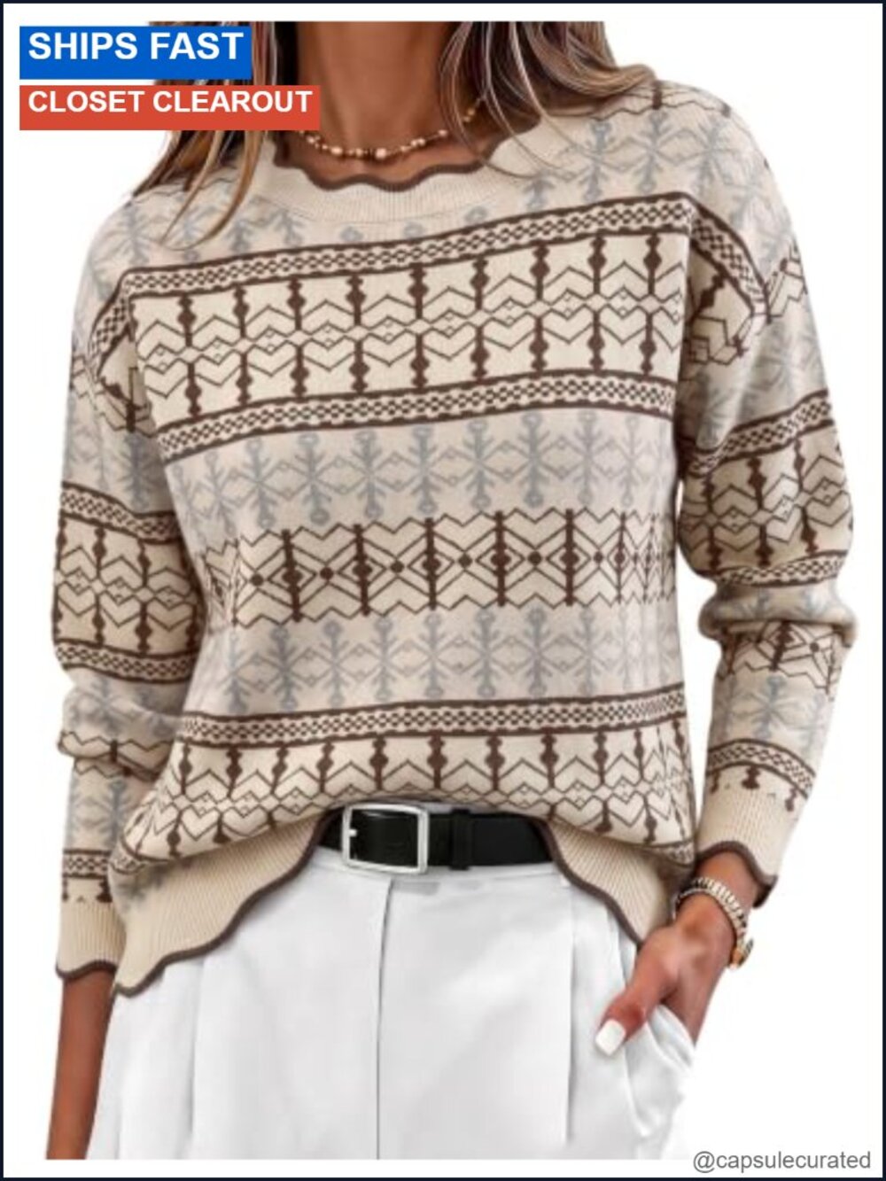 Womens Soft Knit Long Sleeve Crew Neck Sweater Pullover Fall Winter Top